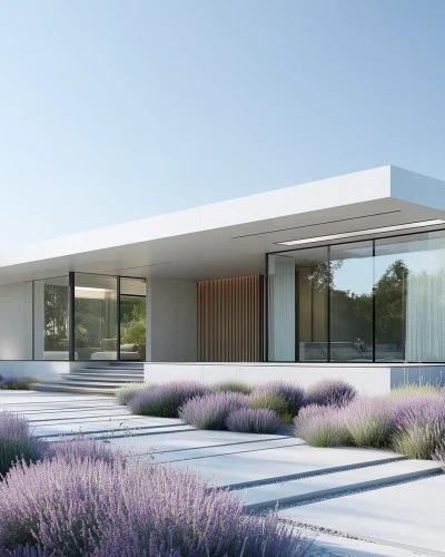 edomelters_A_sleek_modern_house_with_large_windows_and_a_minima_10c23415-7154-403c-a1b7-814f8a36ebf0